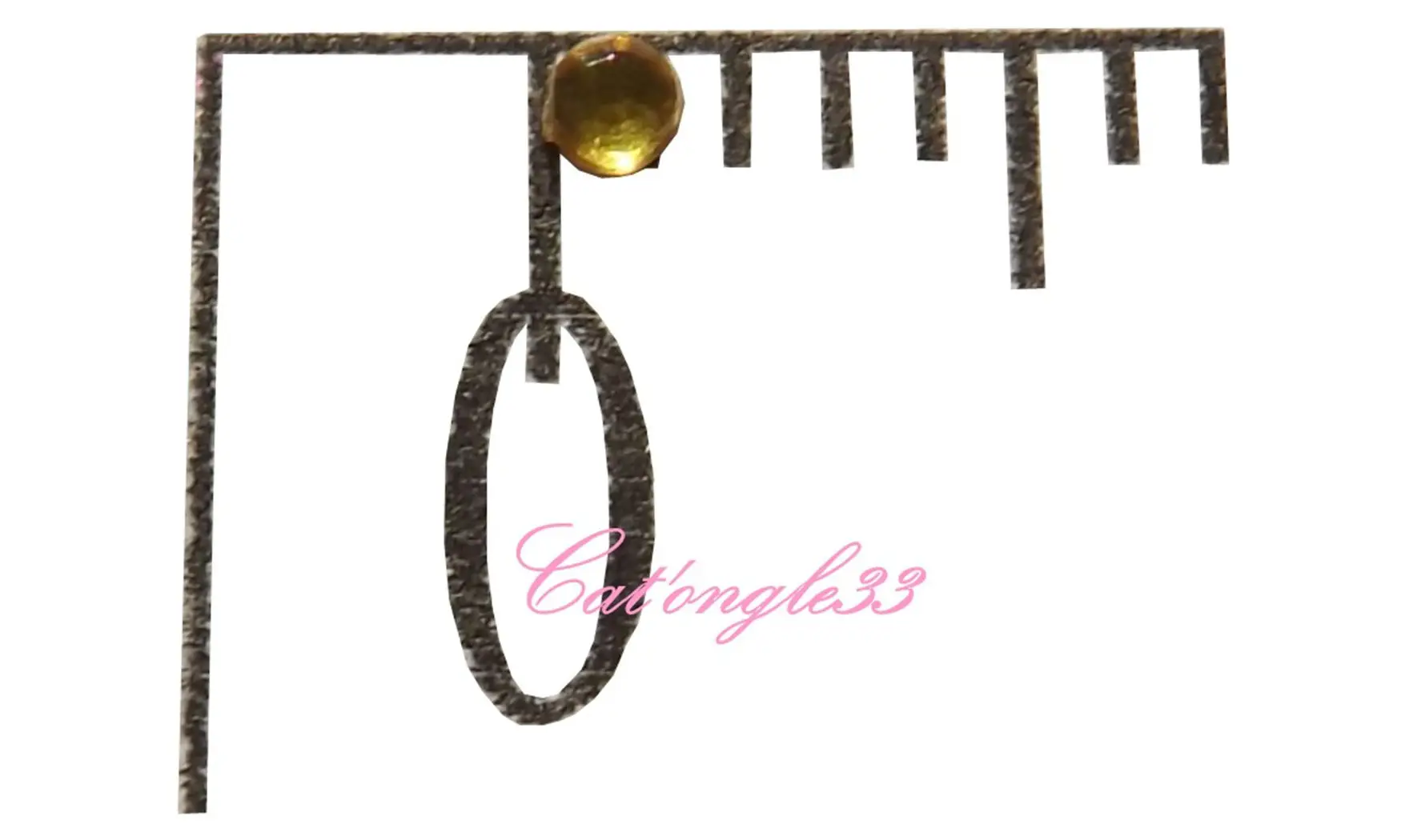 Strass rond jaune 1,5mm