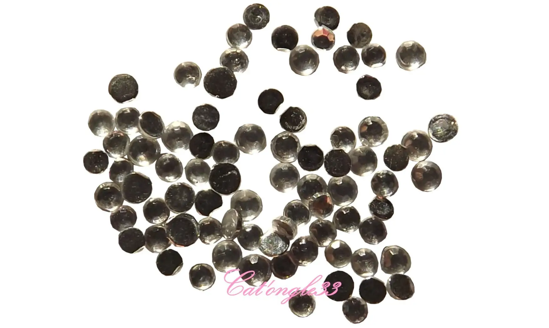 Strass rond argent 1,5mm