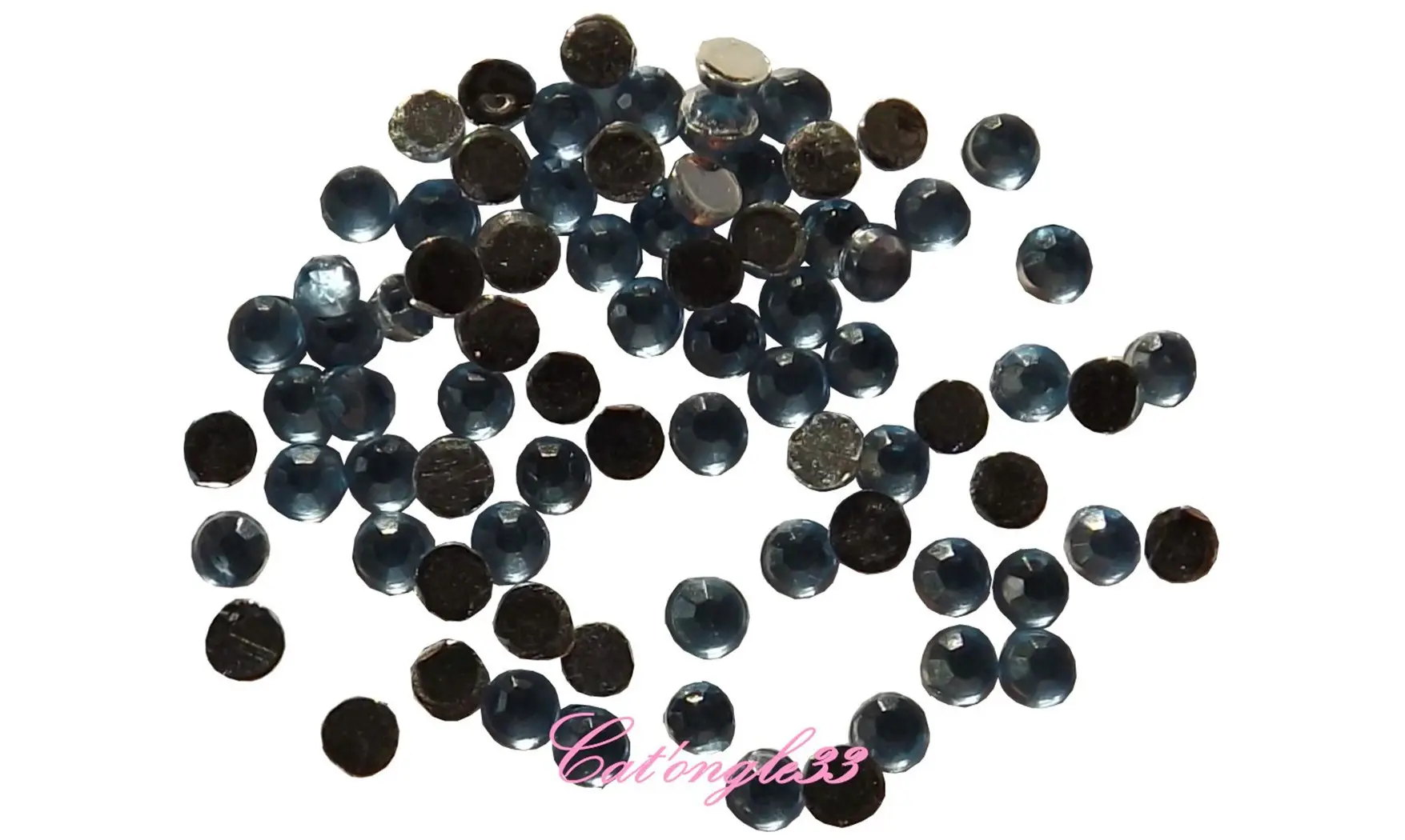 Strass rond bleu clair 1,5mm