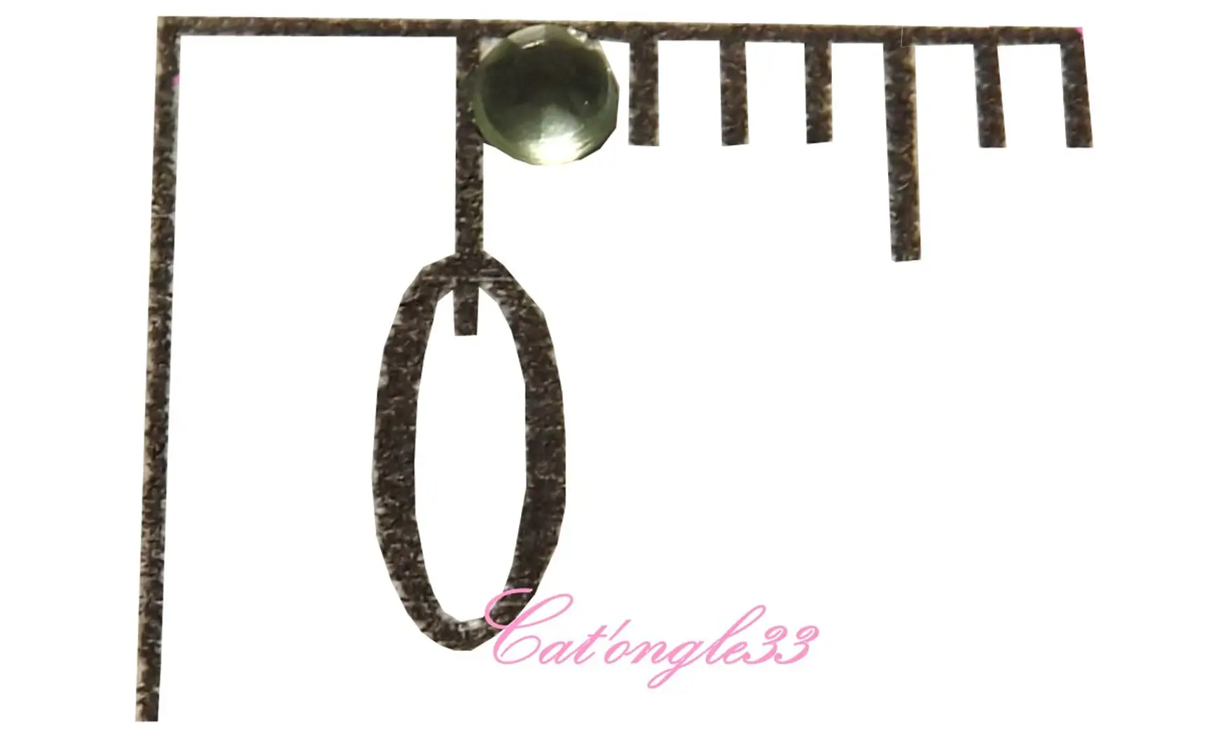 Strass rond vert clair 1,5mm