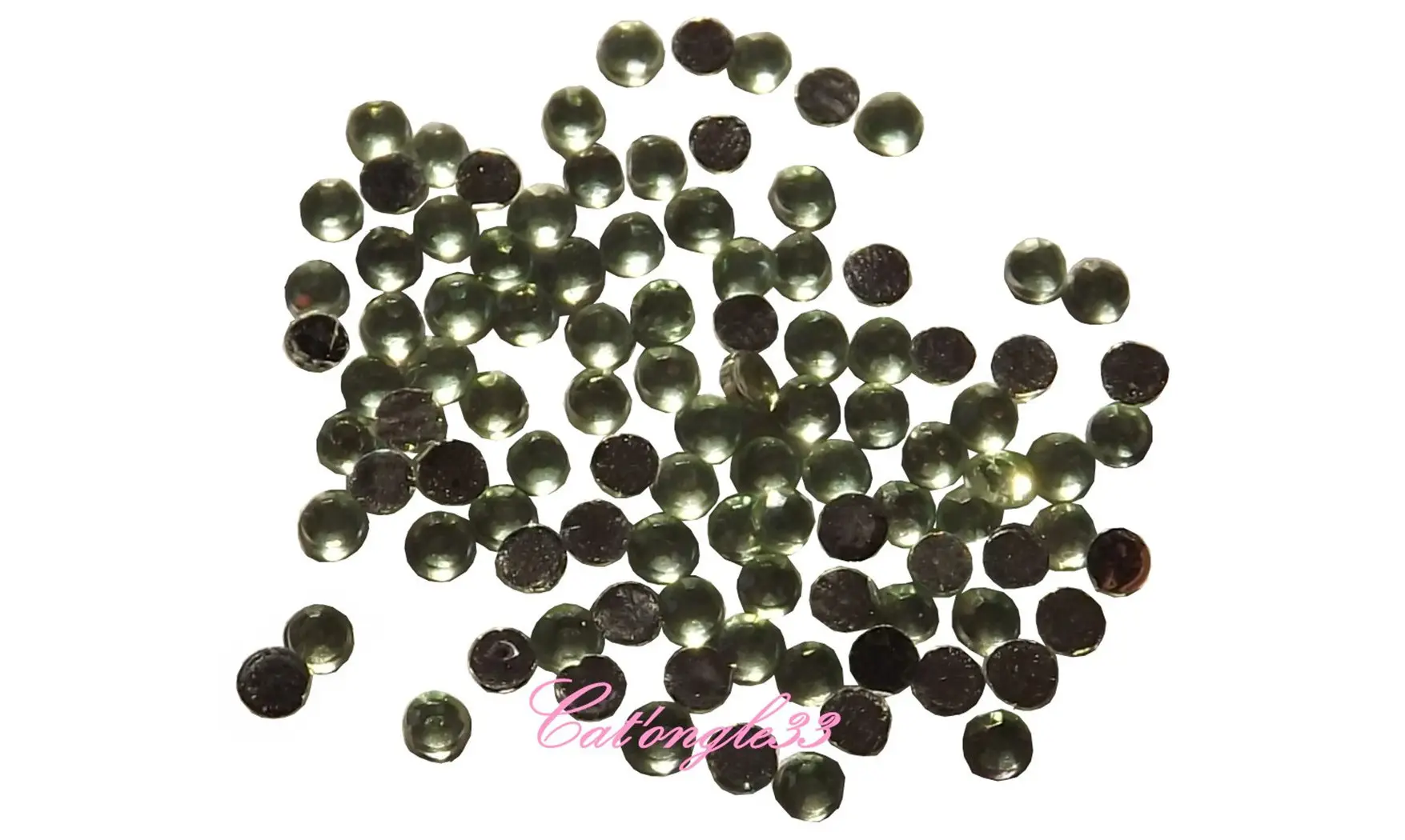 Strass rond vert clair 1,5mm