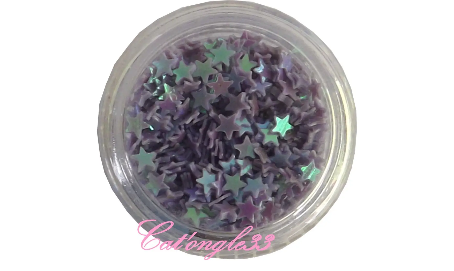 Dazzling hologramme étoile parme