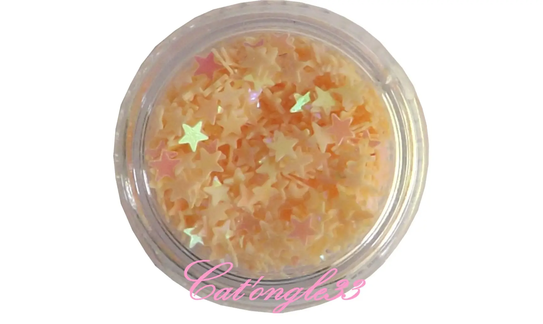 Dazzling hologramme étoile saumon