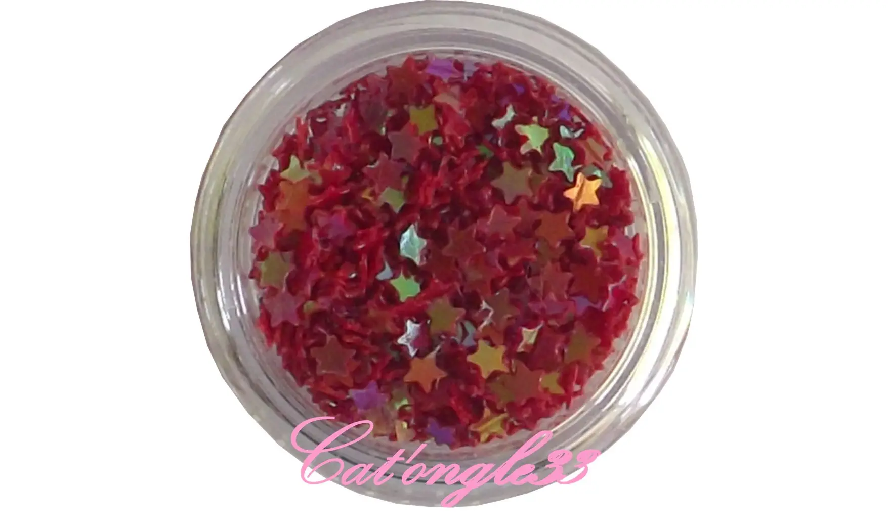 Dazzling hologramme étoile rouge