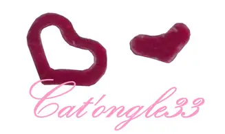 Dazzling hologramme coeur troué fuchsia
