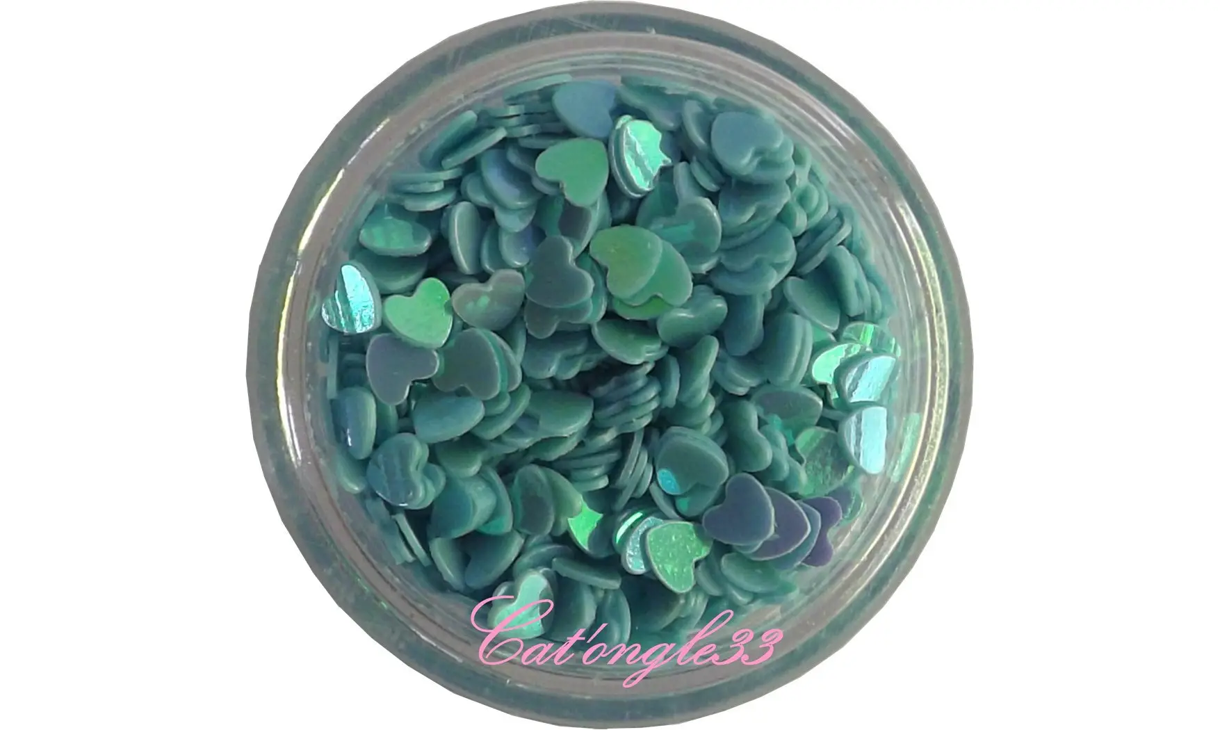 Dazzling hologramme coeurs bleu