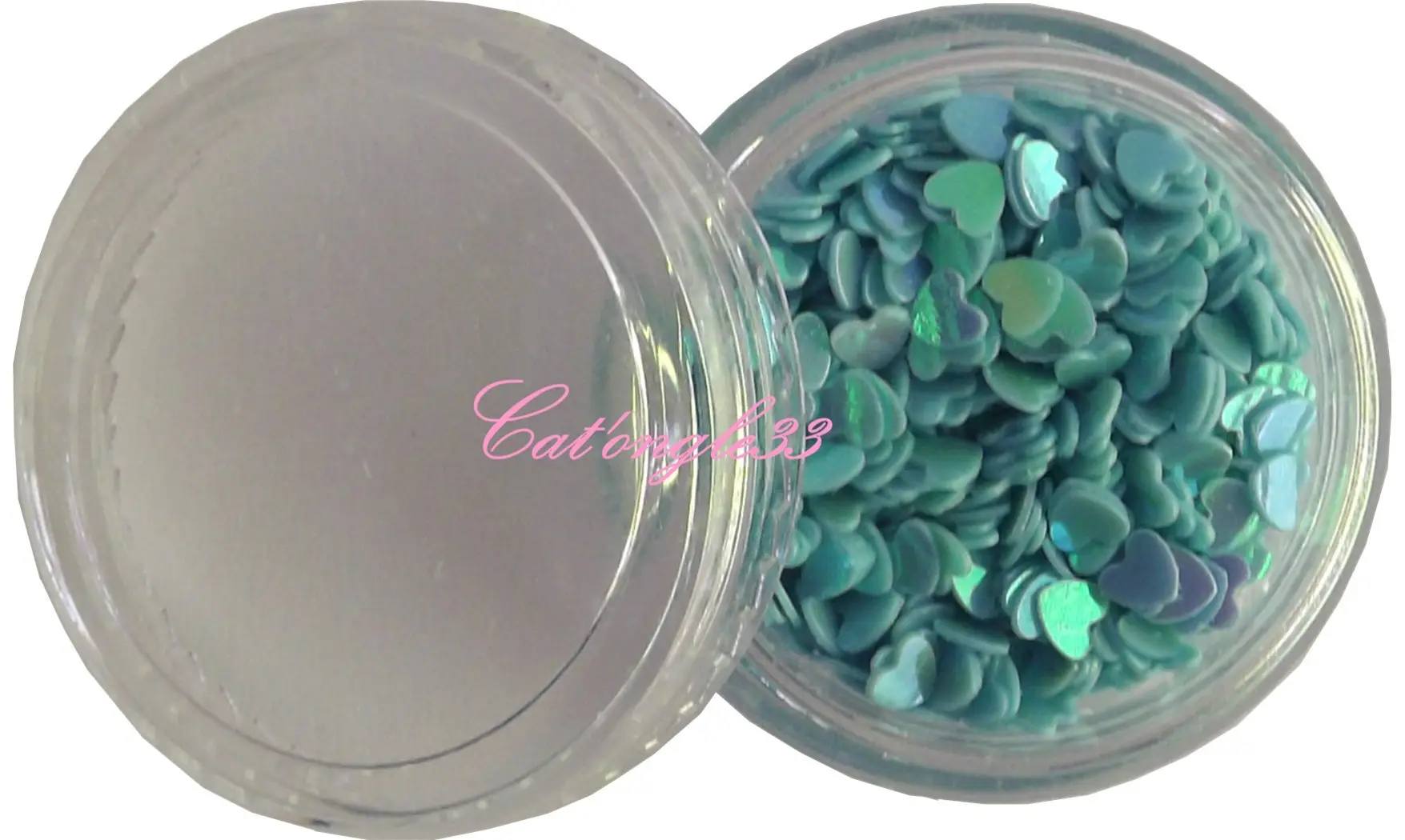 Dazzling hologramme coeurs bleu