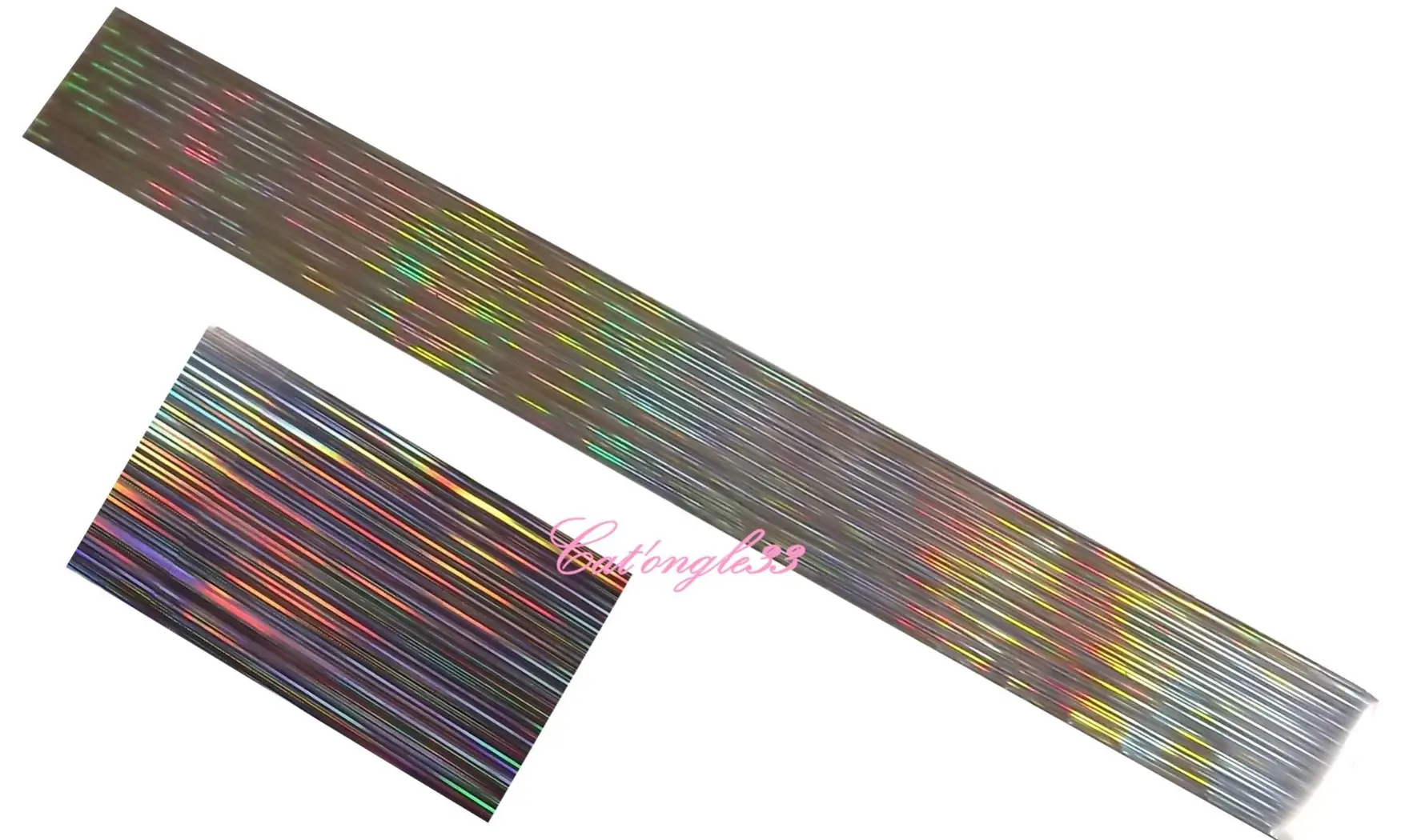 Foils argent lumière nail art 50 cm
