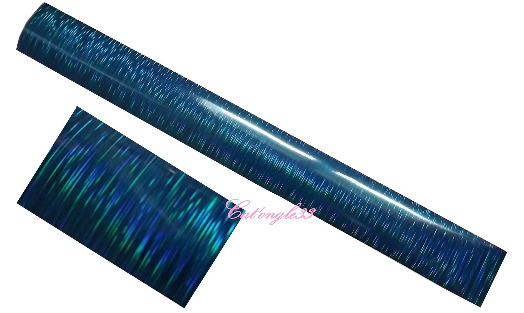 Foils bleu lumière nail art 50 cm