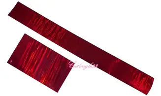 Foils rouge lumière nail art 50 cm