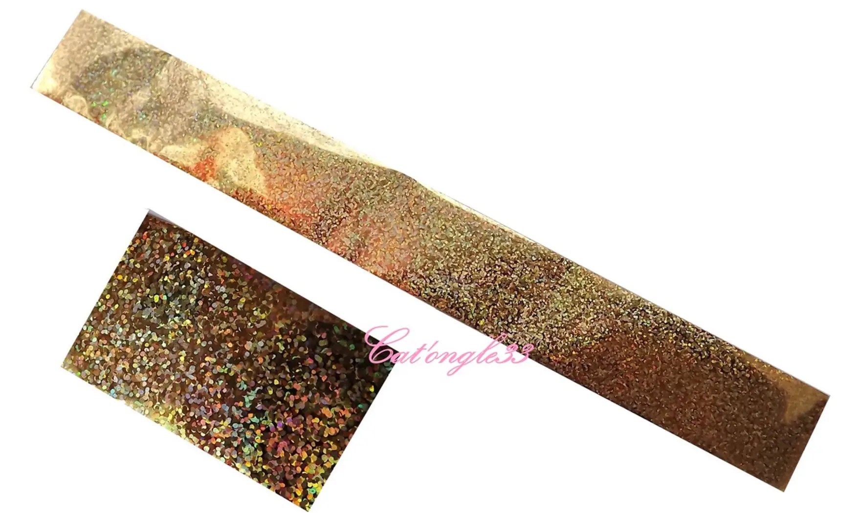 Foils paillette or hologramme 50 cm