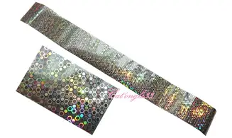 Foils bulle argent hologromme 50 cm