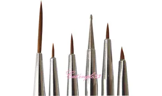 Lot de 12 pinceaux nail art