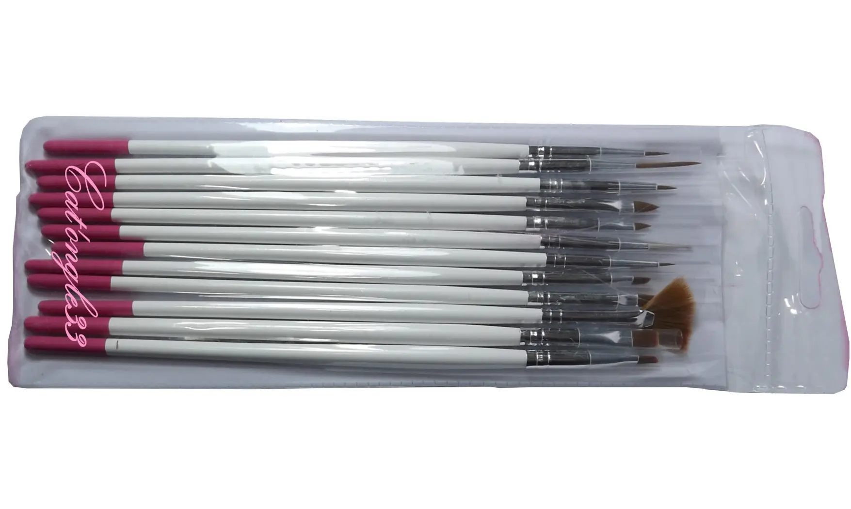 Lot de 12 pinceaux nail art