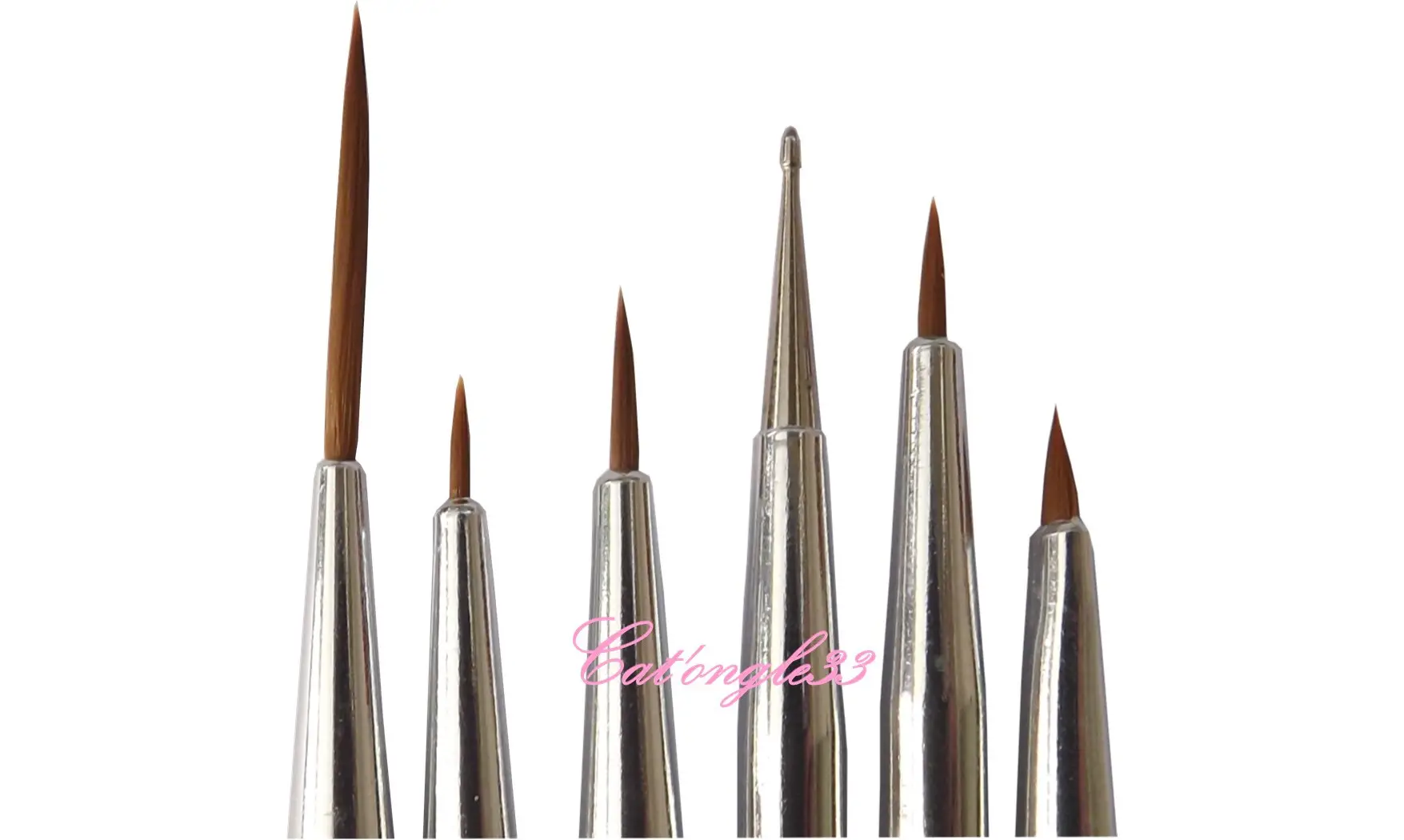 Lot de 12 pinceaux nail art