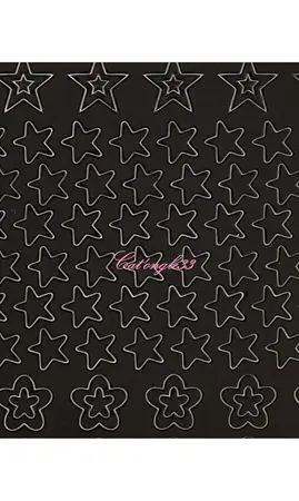 Stickers peel off fleurs étoiles