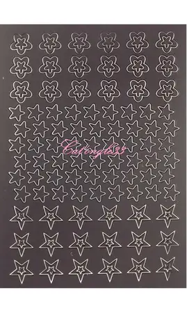 Stickers peel off fleurs étoiles