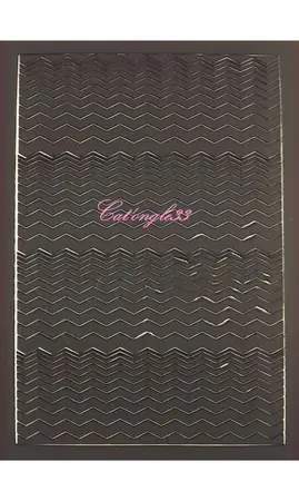 Stickers peel off zig-zag