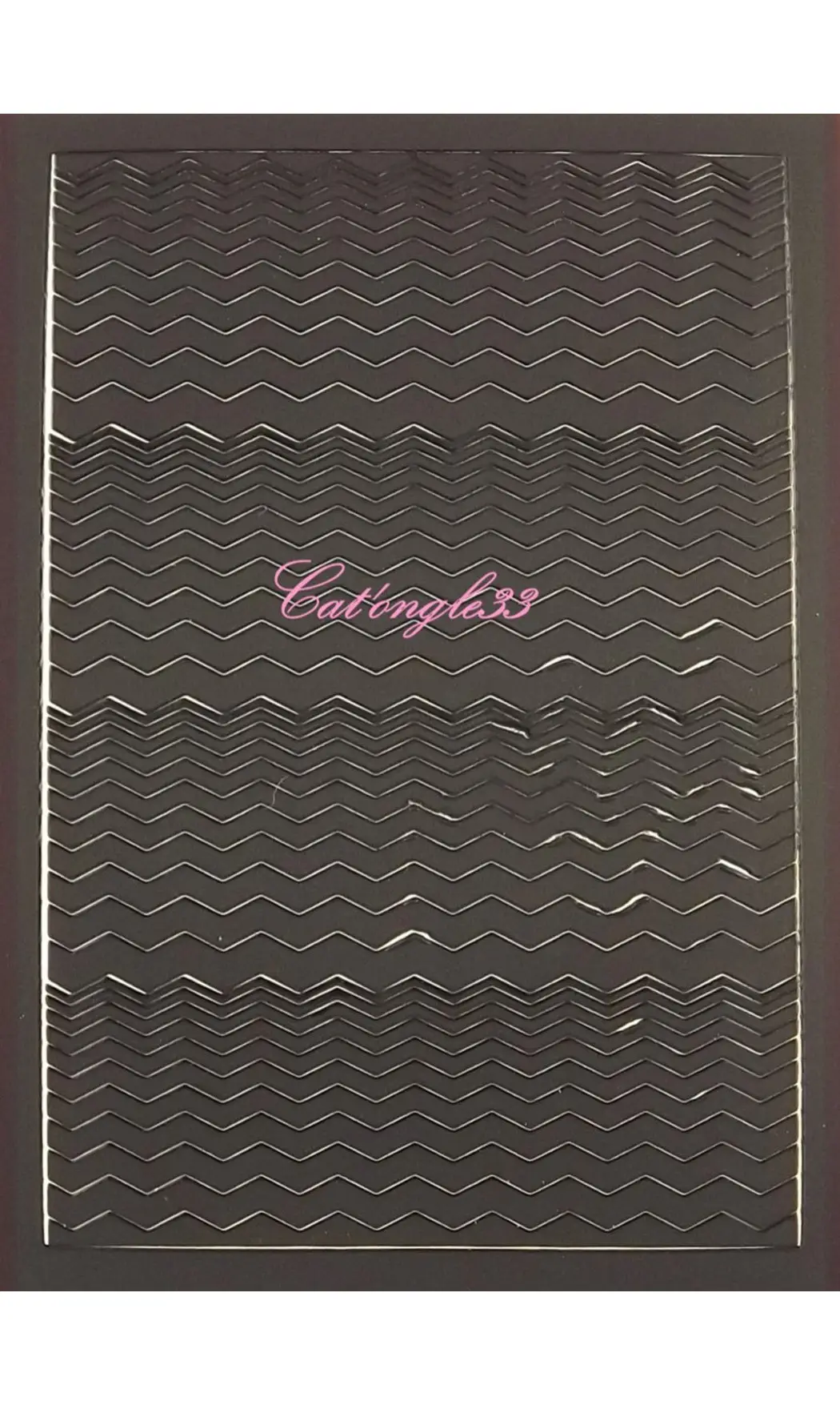 Stickers peel off zig-zag