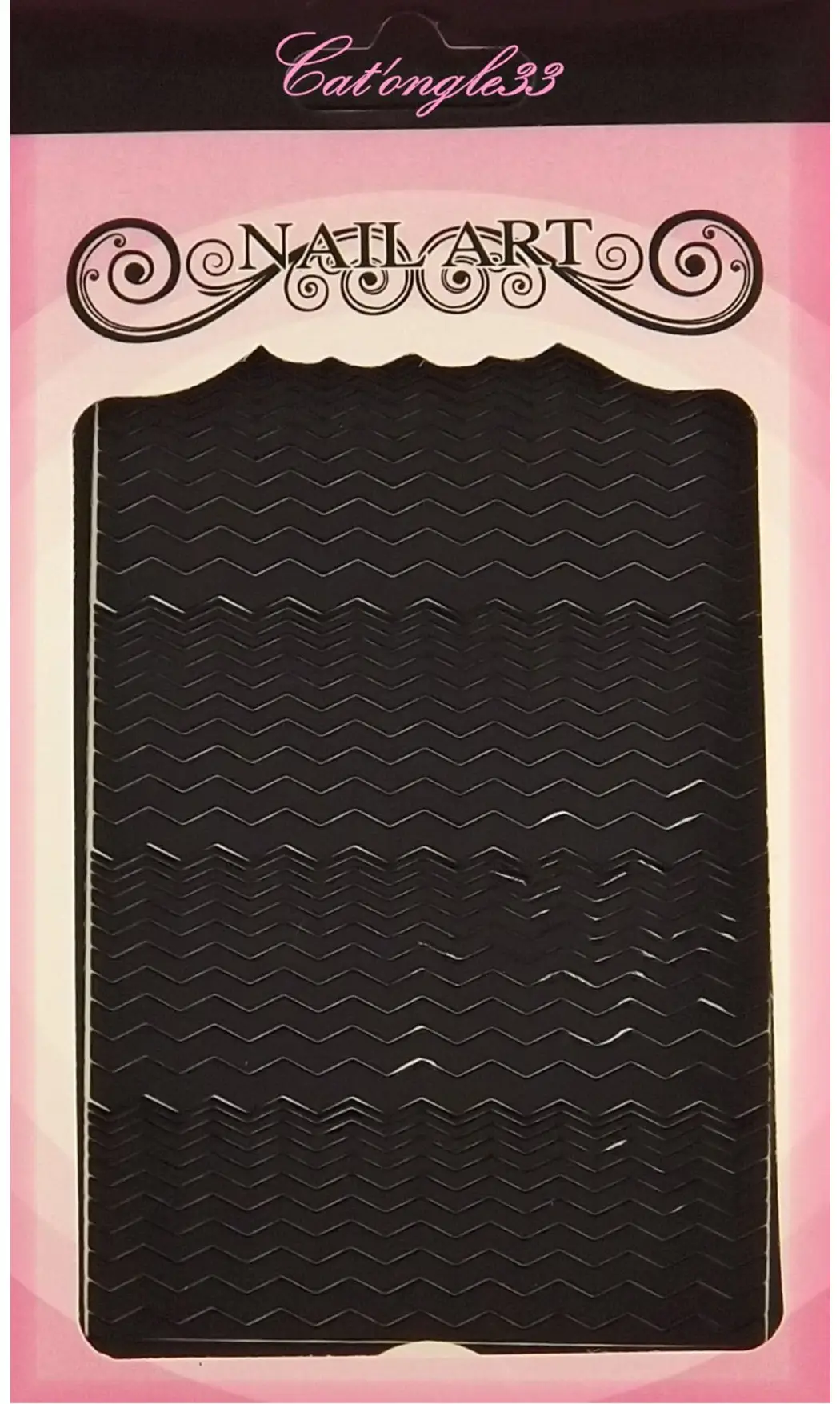 Stickers peel off zig-zag