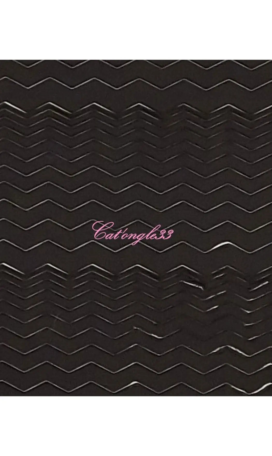 Stickers peel off zig-zag