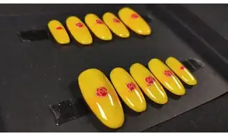 Press on nails Belle fleurs - Taille M