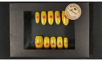 Press on nails Belle fleurs - Taille M