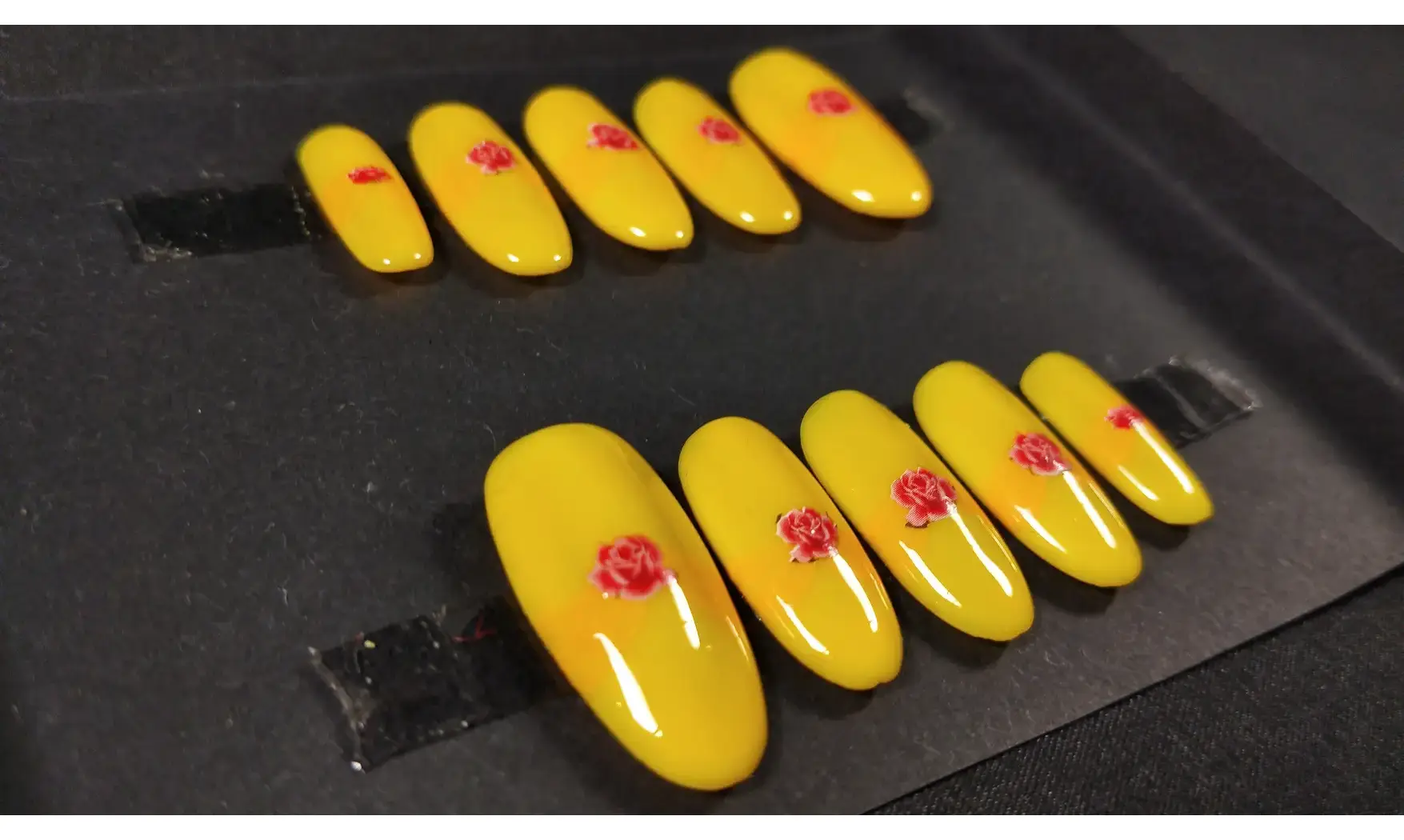 Press on nails Belle fleurs - Taille M
