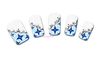 Water decal french bleu étoile XF1301