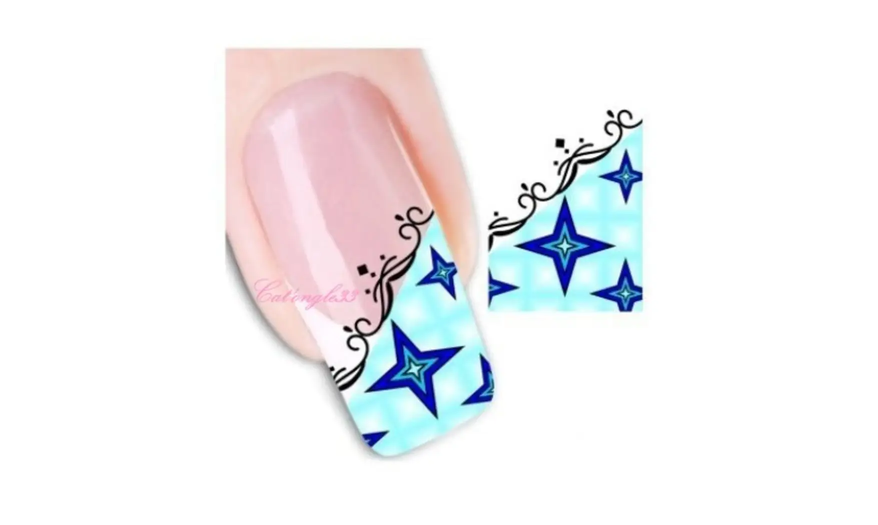 Water decal french bleu étoile XF1301