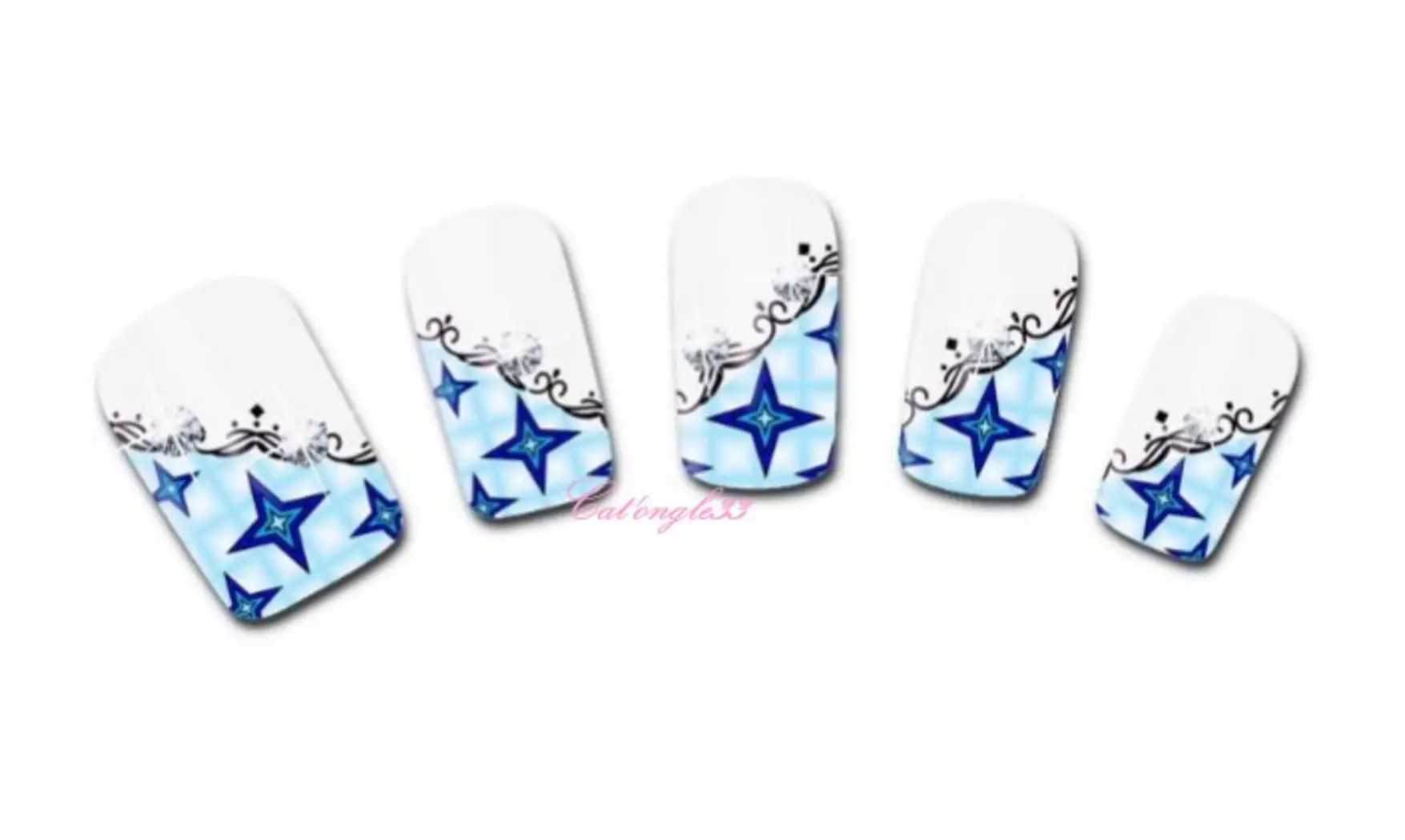 Water decal french bleu étoile XF1301