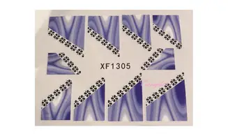 Water decal french biais bleu XF1305
