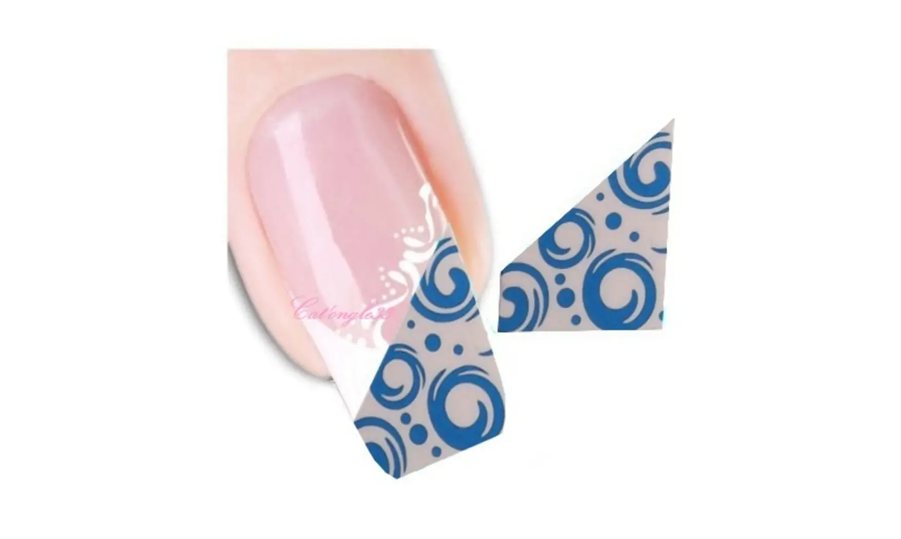 Water decal french blanc bleu XF1309