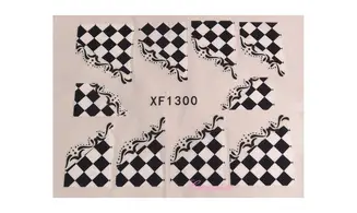 Water decal french damier XF1300