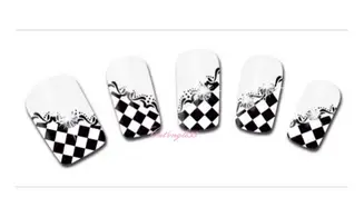 Water decal french damier XF1300