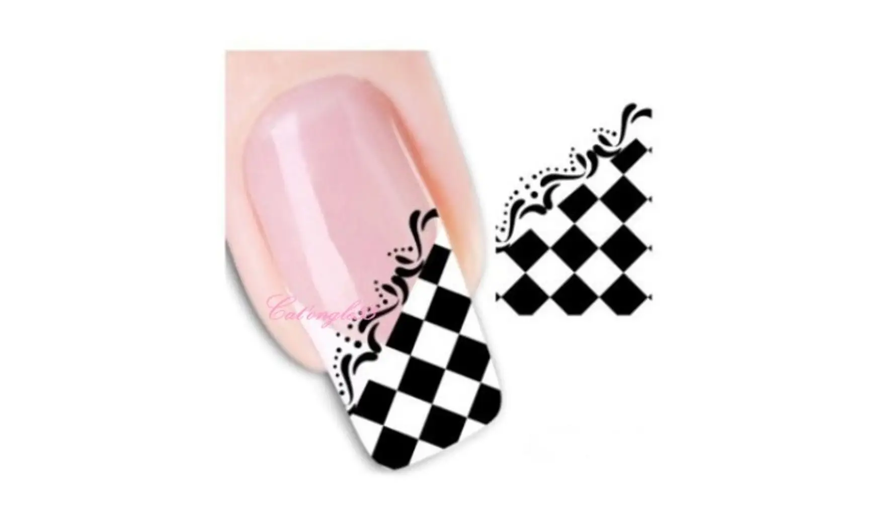 Water decal french damier XF1300