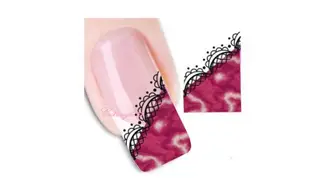 Water decal french rose foncé B-094