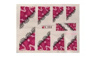 Water decal french rose foncé B-094