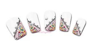 Water decal french pois couleur B-097