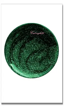 Mini vernis vert paillette 61