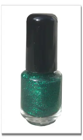 Mini vernis vert paillette 61