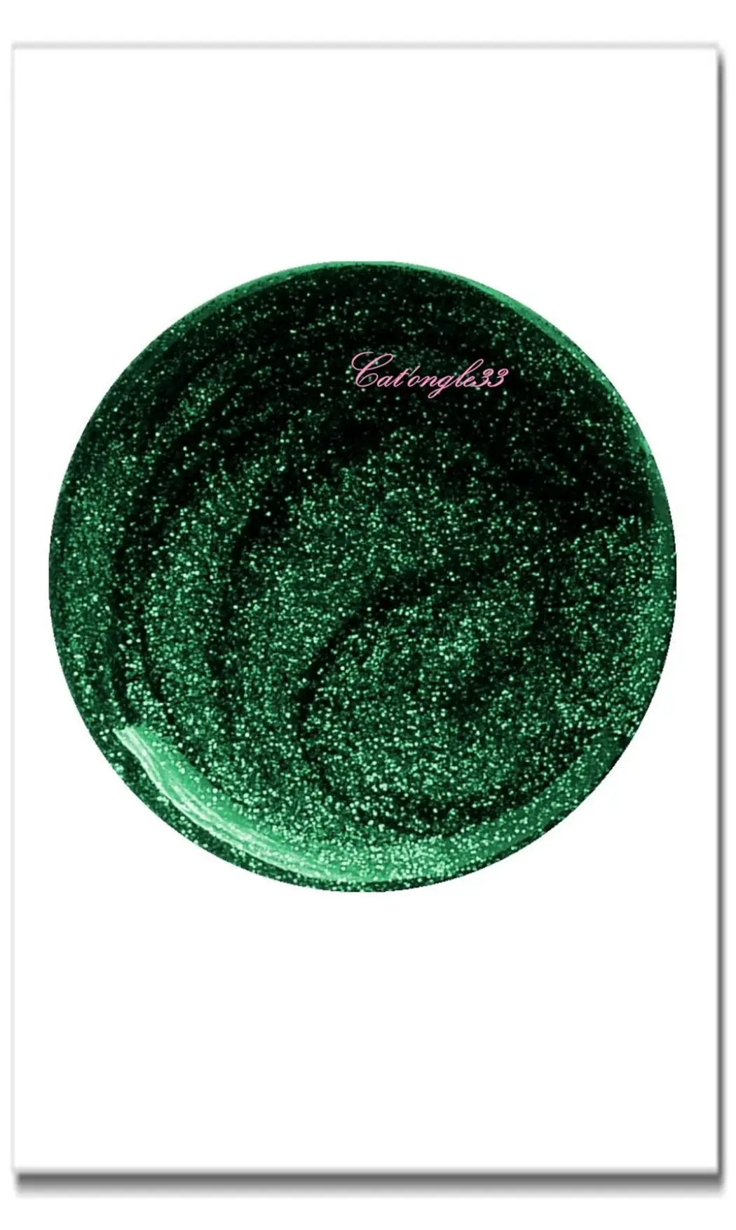 Mini vernis vert paillette 61