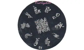 Plaque stamping S01 nail art