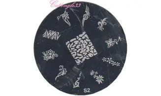 Plaque stamping S02 nail art