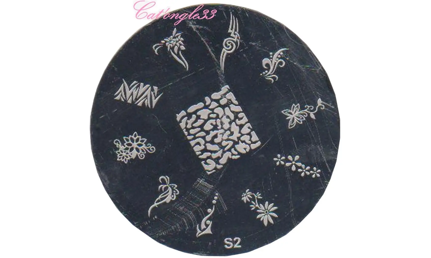Plaque stamping S02 nail art