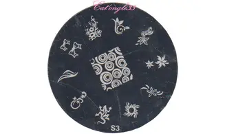 Plaque stamping S03 nail art