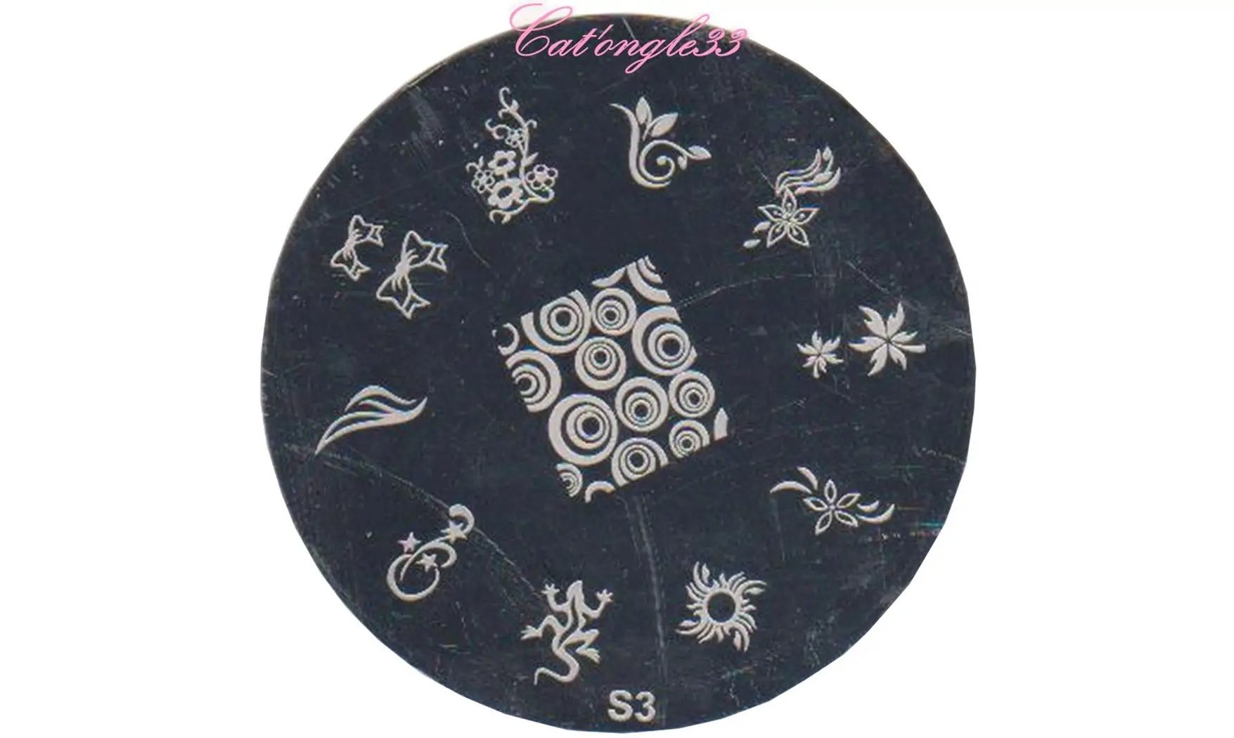 Plaque stamping S03 nail art