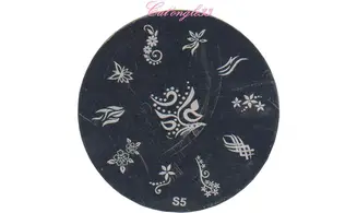 Plaque stamping S05 nail art