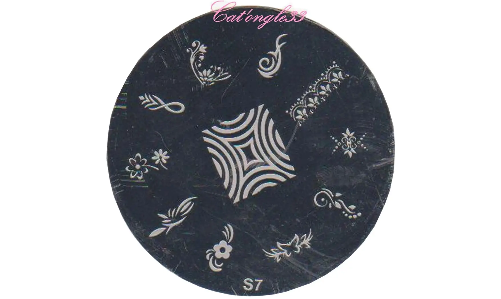 Plaque stamping S07 nail art