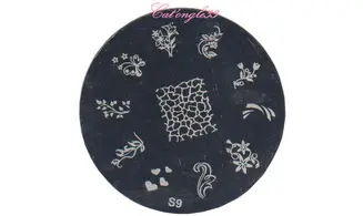 Plaque stamping S09 nail art